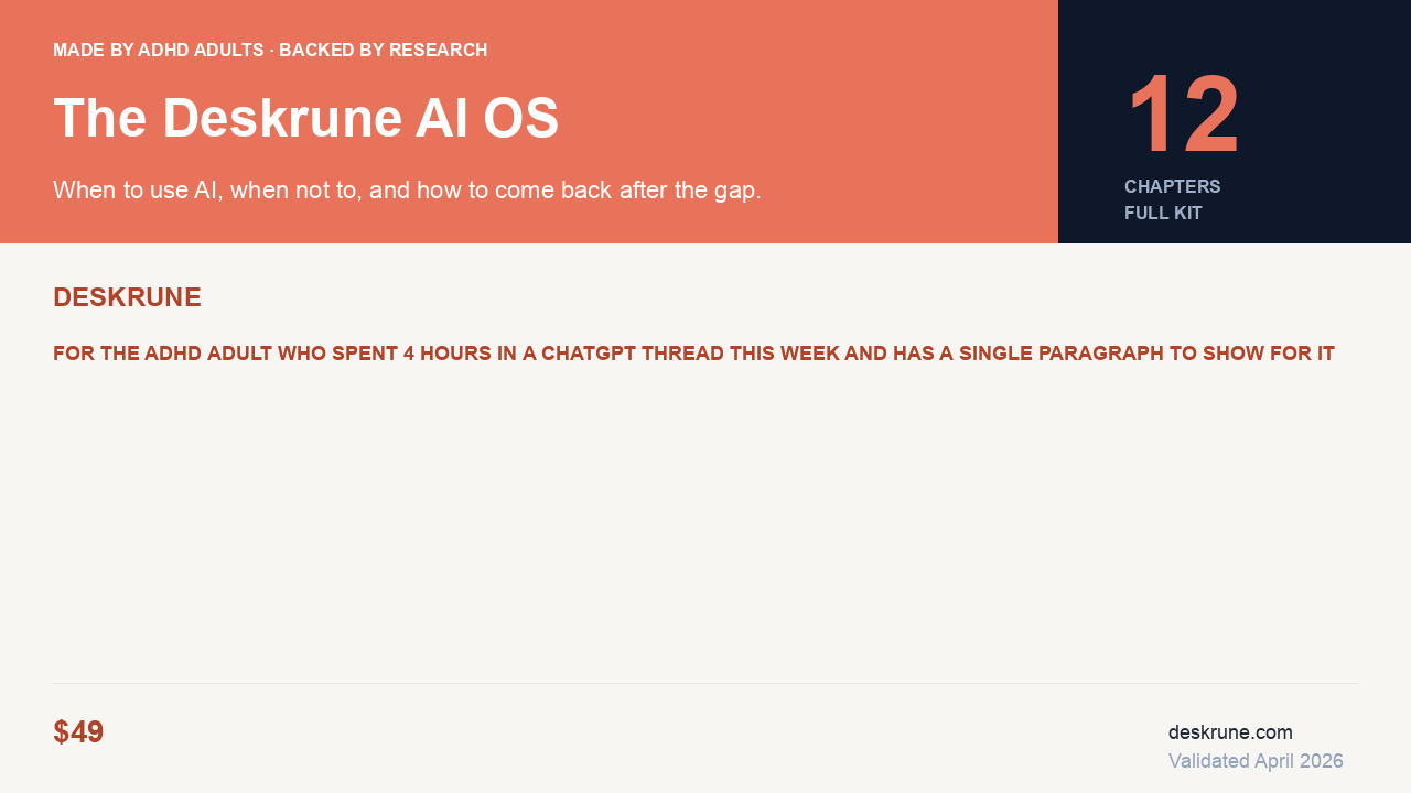 The Deskrune AI OS — flagship cover