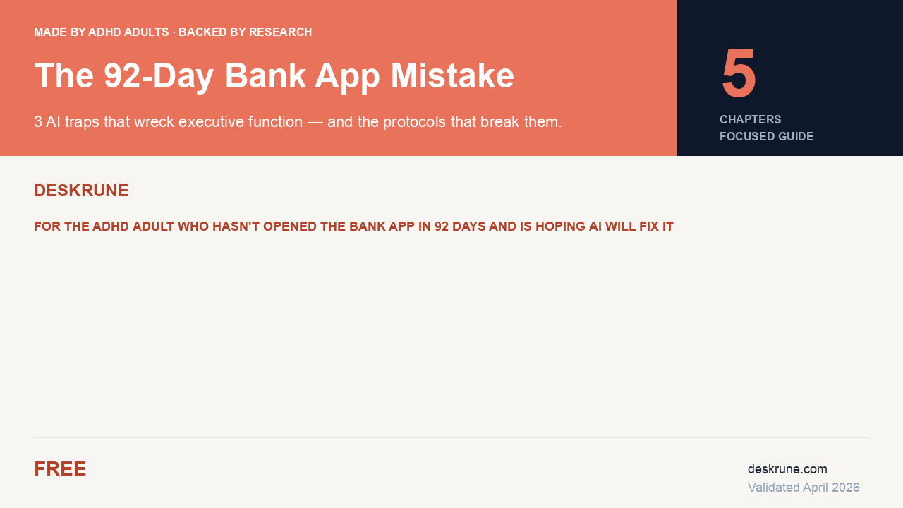 The 92-Day Bank App Mistake — cover